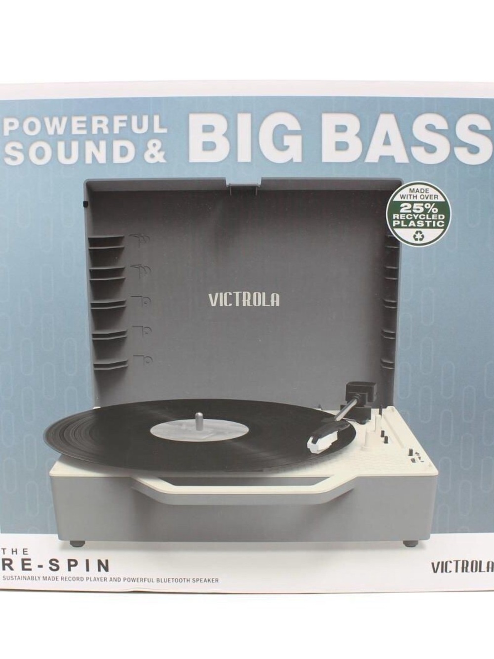 Victrola White Record player with Bluetooth feature- White